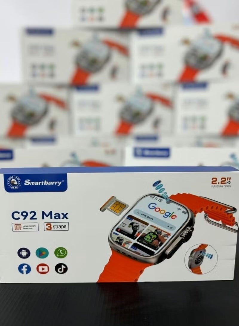 سمارت باري C92 Max Android Sim Smart Watch - Image 1