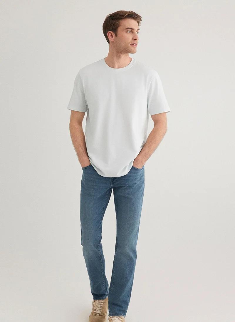 MAVI Mavi Black Printed Light Blue T-Shirt