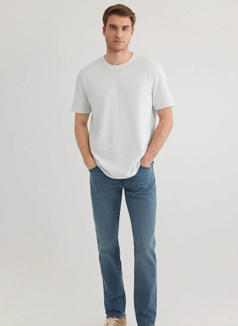 MAVI Mavi Black Printed Light Blue T-Shirt