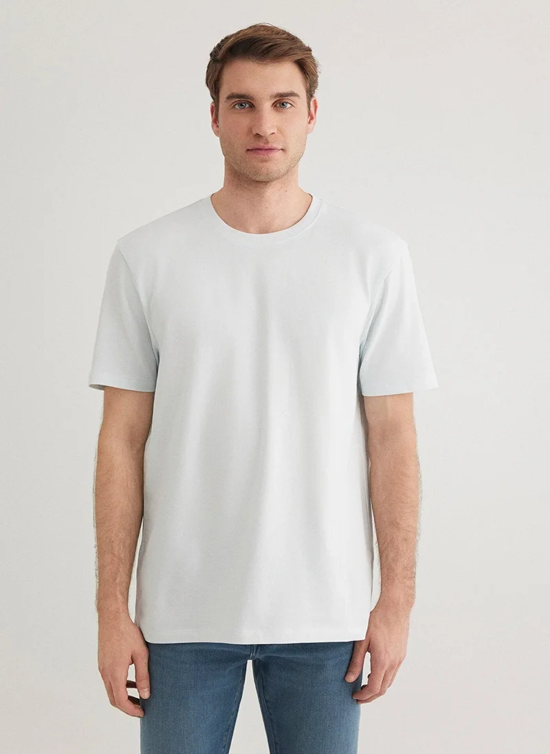 MAVI Mavi Black Printed Light Blue T-Shirt