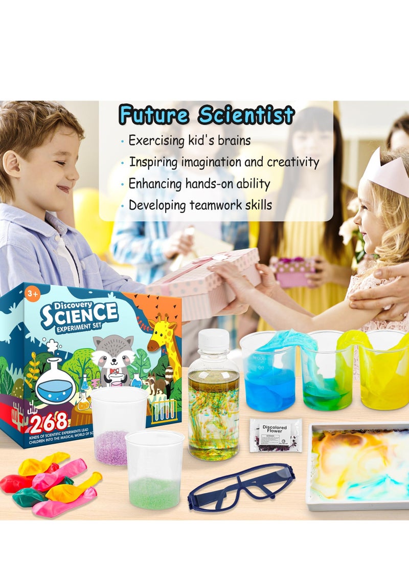 Excefore - 268 Science Experiments Science Kits, Volcano Eruptions, Chemistry STEM Projects, Magic Science, Suitable for Kids Age 6-8-12 5-8 - Image 1