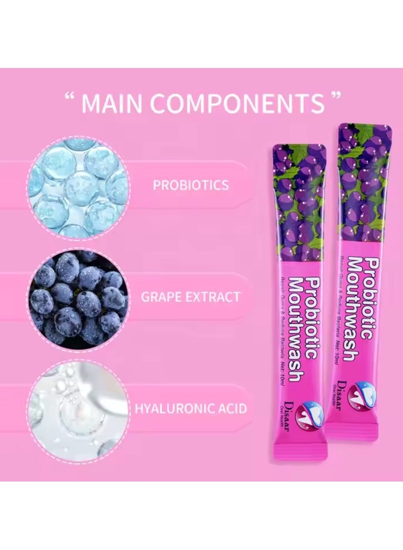 Disaar Probiotic Mouthwash Grape Flavor 20 Pieces - Image 3