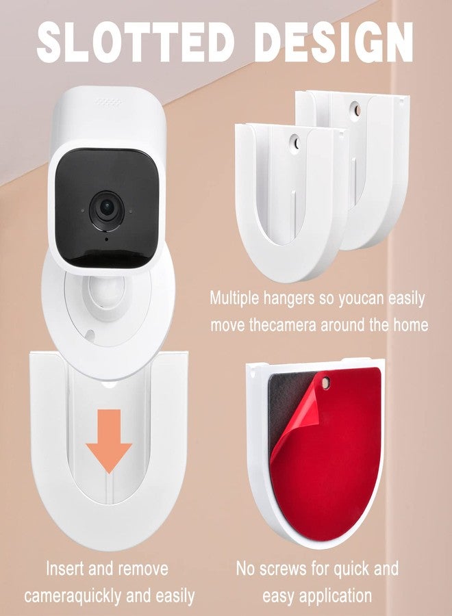 StartVision 2 Pack Wall Mount for Blink Mini Indoor Camera,Strong Adhesive Camera Mount Base for Blink Mini Indoor Camera,Two Ways Easy Installation, No Drilling or Screw Secured Fixed (Camera not Included) - Image 2