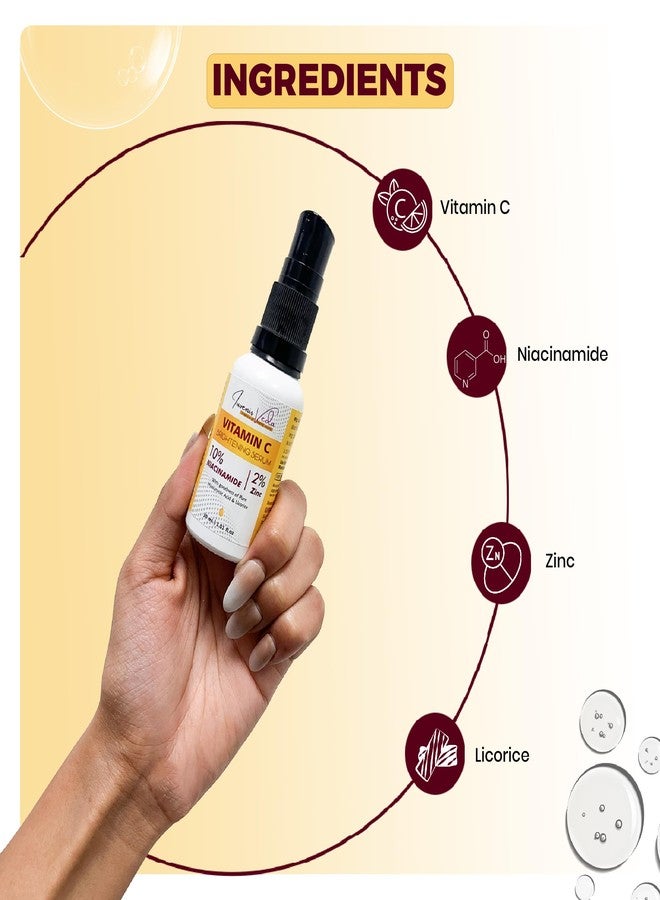 Iuvenis Veda 20% Vitamin C Face Serum for Glowing Skin, Brightens & Revitalizes Skin, Reduce The Appearance of Dark Spots, Hyperpigmentation & Uneven Skin Tone For Men and Women 30ML Each (Pack of 2) - Image 3