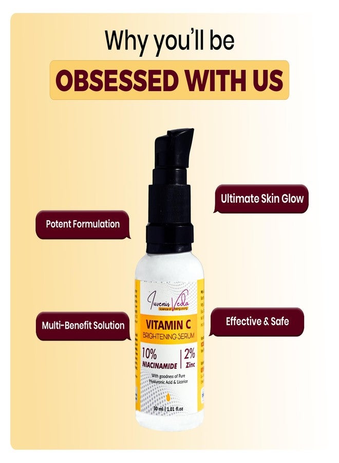 Iuvenis Veda 20% Vitamin C Face Serum for Glowing Skin, Brightens & Revitalizes Skin, Reduce The Appearance of Dark Spots, Hyperpigmentation & Uneven Skin Tone For Men and Women 30ML Each (Pack of 2) - Image 5