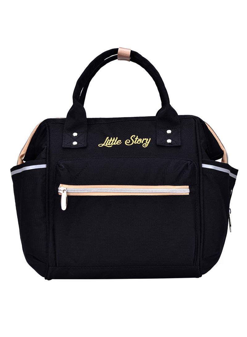 Little Story Ace Diaper Bag - Black - Image 1