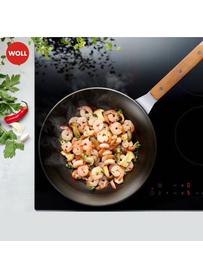 Woll Italian Imported Non-coated Flat Bottom Pan Thick Carbon Steel Cast Iron Steak Frying Pan Stir-fry Pan 28cm - Image 4