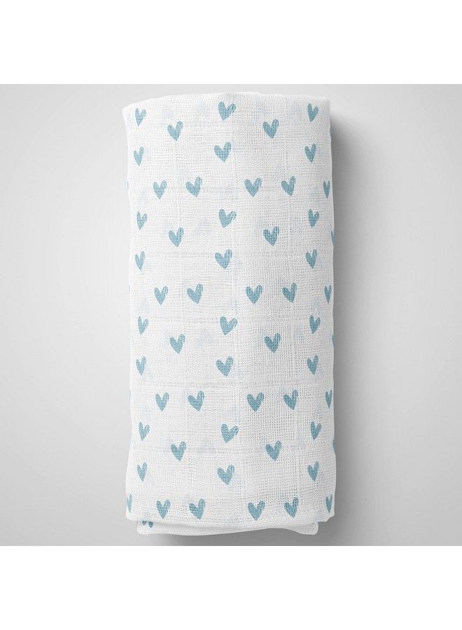 1st Step Muslin Swaddle 60Cm*75Cm (Pack Of 2) Rainbow Hearts - Image 3