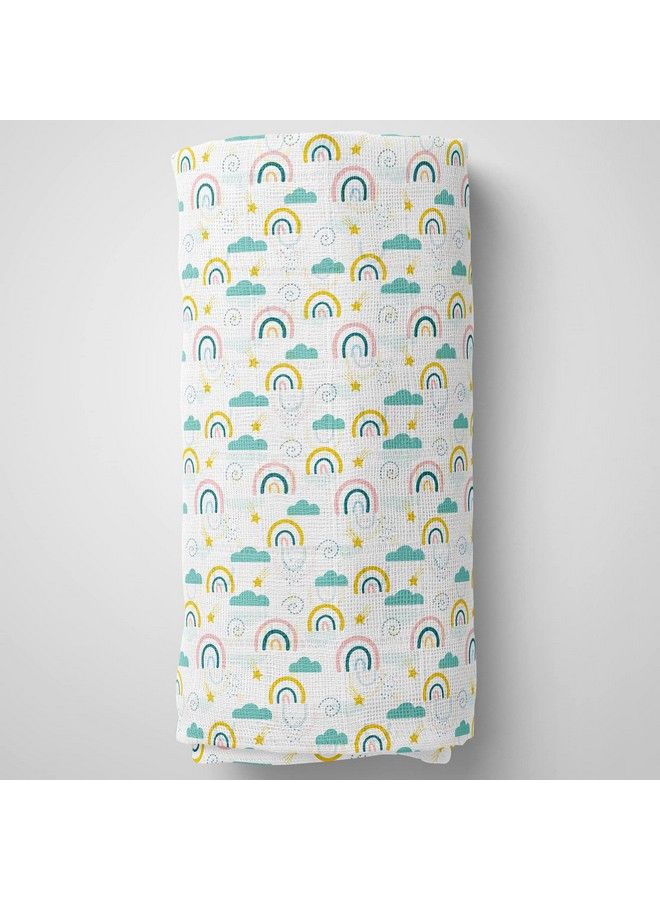 1st Step Muslin Swaddle 60Cm*75Cm (Pack Of 2) Rainbow Hearts - Image 4