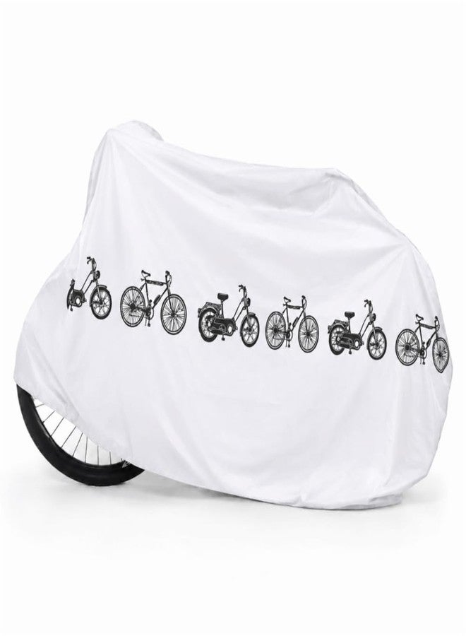 Chiffonade Water-proof Bike Cover 200x100cm - PEVA All-Weather Protector for bike, Scooter & Motorbike(White) - Image 1