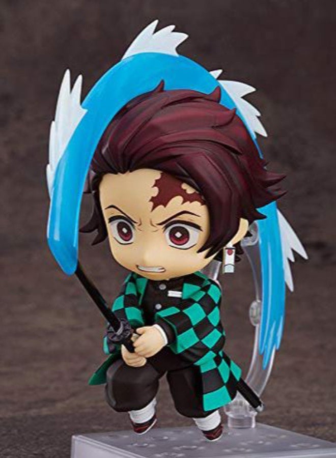 Halamodo Tanjiro Kamado Action Figure - 10cm Collectible Swapable Hands & Nichirin Sword - Demon Slayer: Kimetsu no Yaiba Anime Figure for Fans Ages 15+ - Image 1