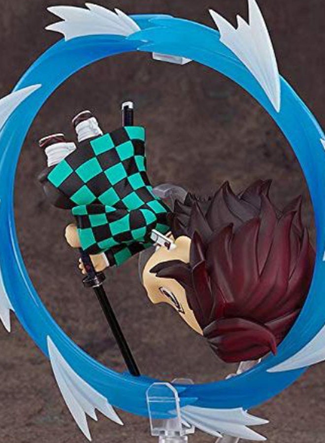 Halamodo Tanjiro Kamado Action Figure - 10cm Collectible Swapable Hands & Nichirin Sword - Demon Slayer: Kimetsu no Yaiba Anime Figure for Fans Ages 15+ - Image 2
