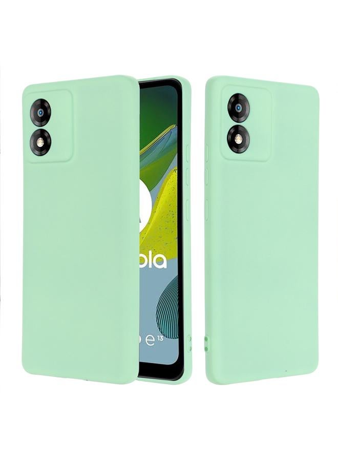 اس-توب جراب لهاتف Motorola Moto E13، جراب هاتف مقاوم للصدمات من السيليكون السائل بلون نقي - Image 2