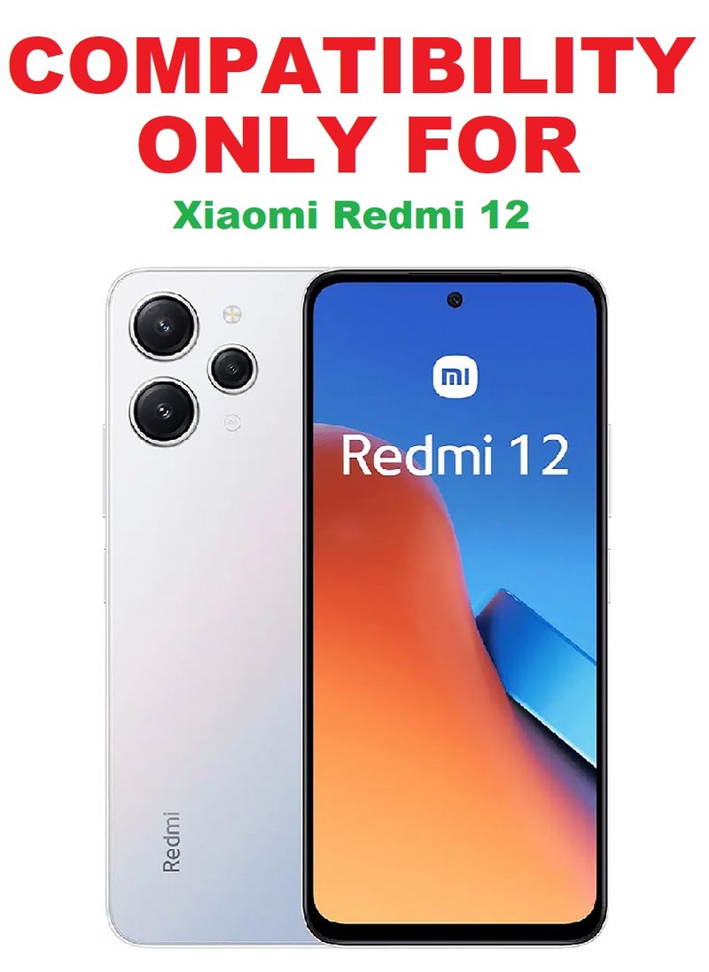 2 Pieces Tempered Glass Screen Protector Anti-Spy Privacy Designed For Xiaomi Redmi 12 Full Screen Coverage And Bubble Free - Image 3