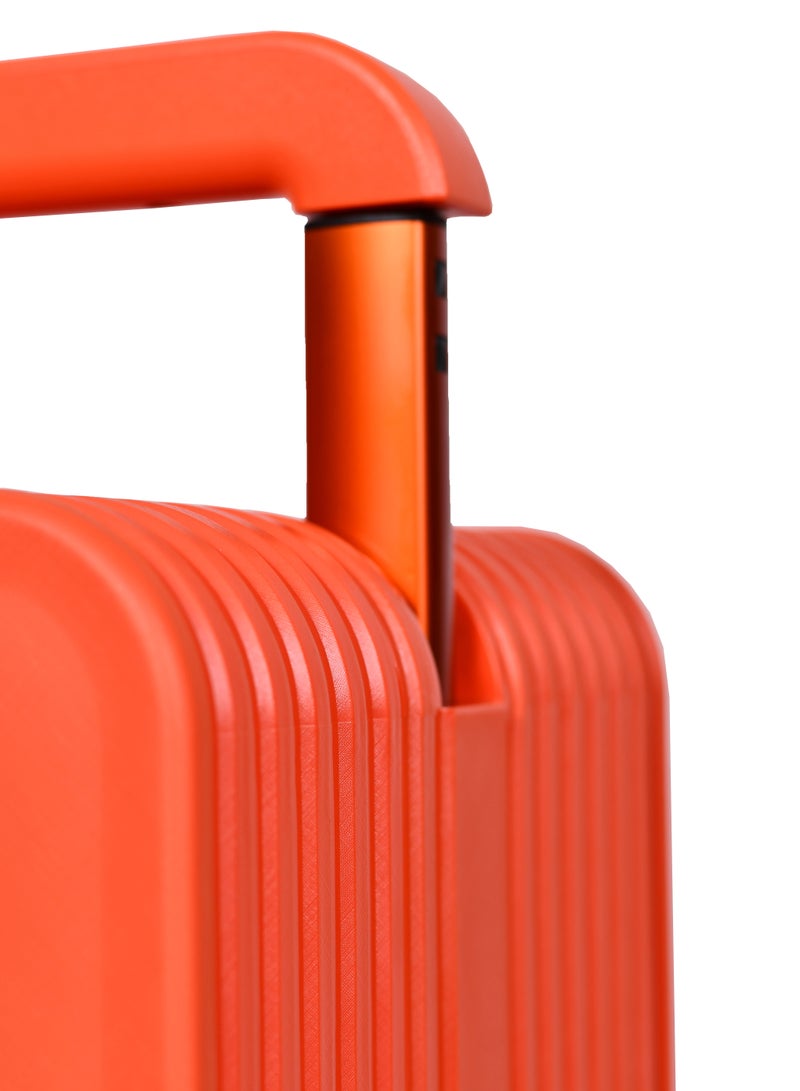 مورانو حقيبة سفر متينة للجنسين من Morano خفيفة الوزن، حقيبة باربع بعجلات دوارة مع قفل مدمج من TSA (برتقالي Carry-On 20-Inch) مقاسات  طول 35 سم*عرض 21سم*إرتفاع 49سم - Image 3