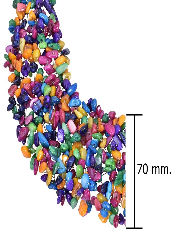 ايرافيدا قلادة إيرافيدا العتيقة ذات الطابع البوهيمي والمزينة بأحجار متعددة الألوان للنساء | إكسسوار أنيق للنساء - Image 3