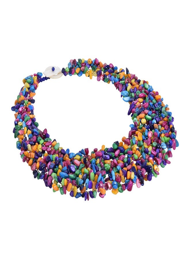 ايرافيدا قلادة إيرافيدا العتيقة ذات الطابع البوهيمي والمزينة بأحجار متعددة الألوان للنساء | إكسسوار أنيق للنساء - Image 2