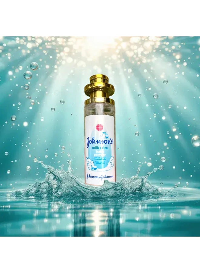 Johnson's Baby Milk and Rice Baby Powder Inspired Fragrance Perfume with Soft Powdery Aroma, Gentle Sweet Scent, Long Lasting Freshness, Elegant Glass Bottle for Women and Everyday Personal Use - Image 2