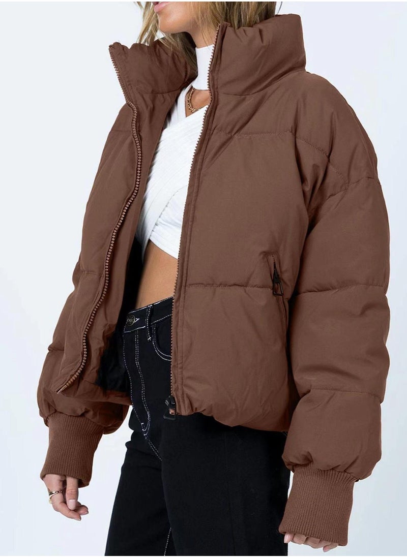 Loquat - Loose Thin Warm Bread Jacket Short Down Jacket - Image 1