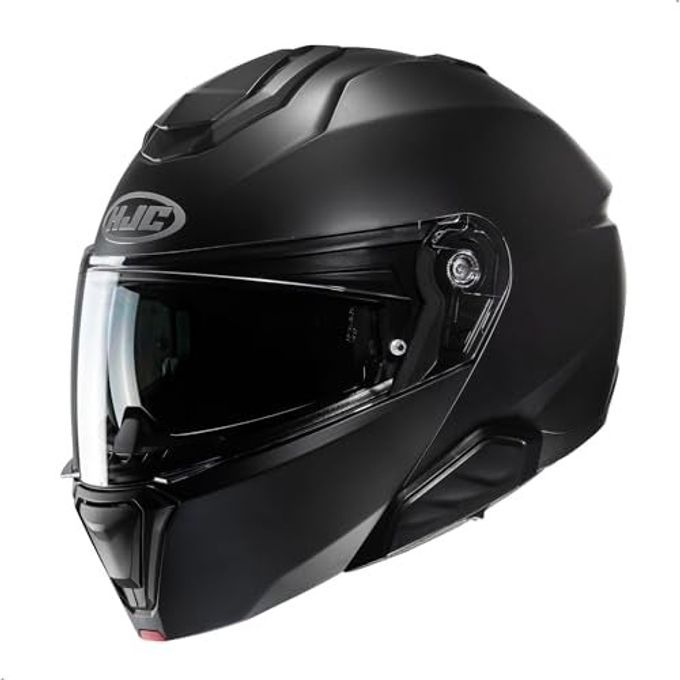HJC I91 Solid Modular Motorcycle Helmet With Hj-33 Pinlock Shield, Dot Approved (Semi Flat Black, Medium) - Image 4