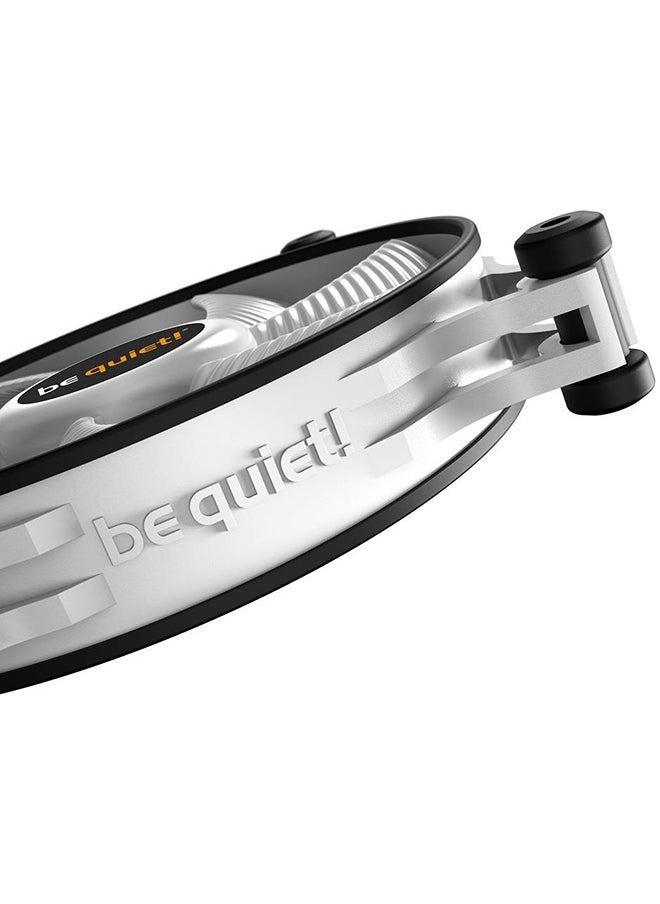 be quiet! مروحة هيكل Shadow Wings 2 120 مم PWM، سرعة المروحة 1100 دورة في الدقيقة، تدفق هواء 65 CFM، شفرات مروحة مُحسَّنة لتدفق الهواء، إطار مروحة مطاطي، تقنية محمل البندقية، أبيض BL089  - Image 3