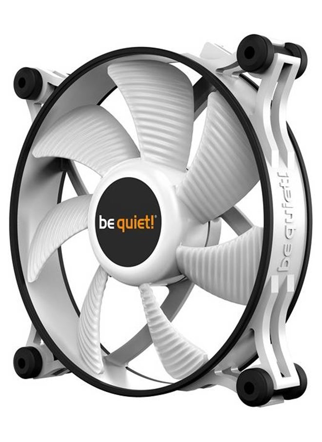 be quiet! مروحة هيكل Shadow Wings 2 120 مم PWM، سرعة المروحة 1100 دورة في الدقيقة، تدفق هواء 65 CFM، شفرات مروحة مُحسَّنة لتدفق الهواء، إطار مروحة مطاطي، تقنية محمل البندقية، أبيض BL089  - Image 2