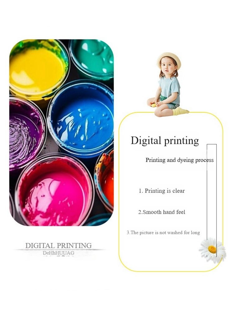 آنا طاولة زخرفية مستطيلة مقاومة للماء والزيت مع طباعة مميزة - Image 2