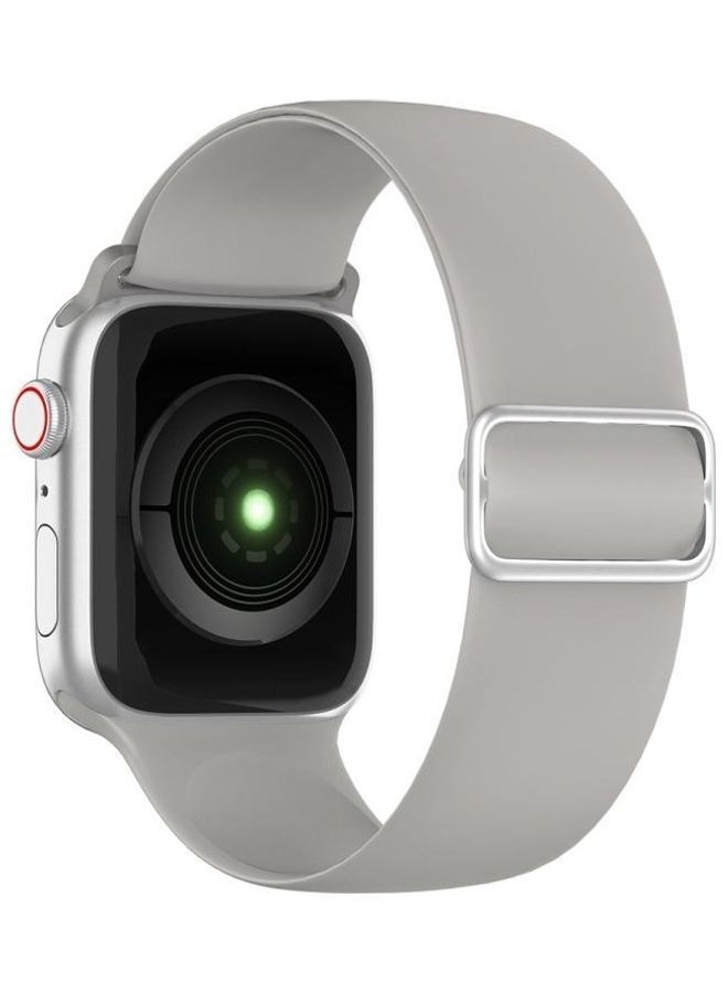 NIBEMINENT Replacement Watchband For Apple Watch Series 7 45mm/6 & Se 5 4 44mm/3 2 1 42mm Grey - Image 3