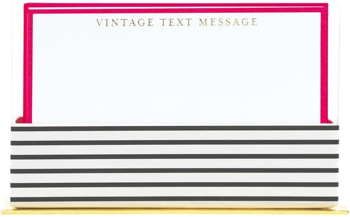 Graphique Vintage Text Flat Notes, "Vintage Text Message" Message – Note Card Stationery Embellished w/ Gold Foil, 50 Note Cards, Matching Envelopes for Thank You Notes and Invitations, 5.625" x 3.5" - Image 5