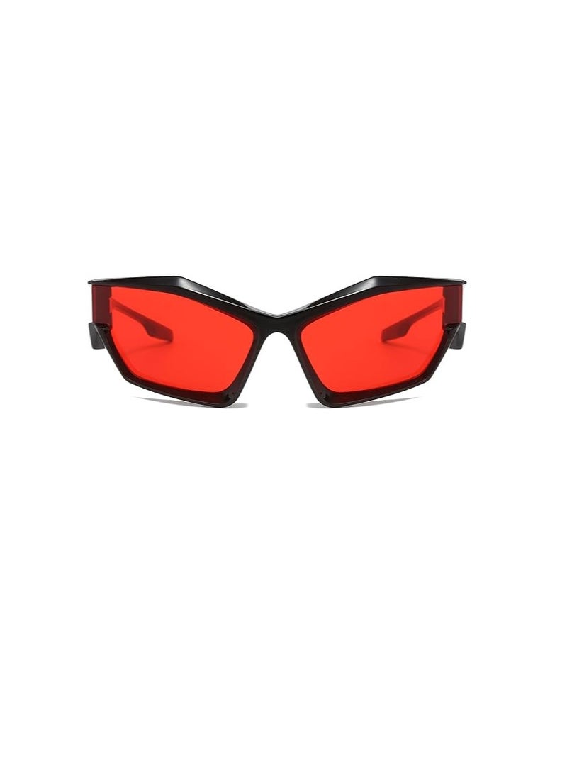 KASTWAVE - Trendy Wrap Around Fashion Sunglasses for Men Women, Cool Sport Y2K Sunglasses Future Style Glasses - Image 1