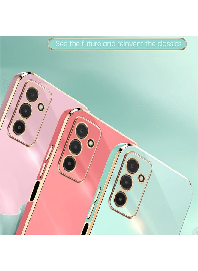 اس-توب جراب لهاتف Samsung Galaxy F13 4G من XINLI بحافة مستقيمة 6D مطلي بالكهرباء من مادة TPU - Image 4