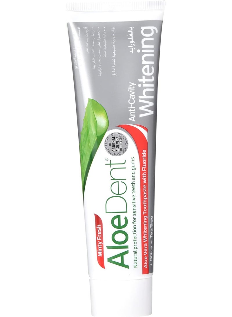 AloeDent Anti-Cavity Whitening Toothpaste with Fluoride 100 ml - Image 2