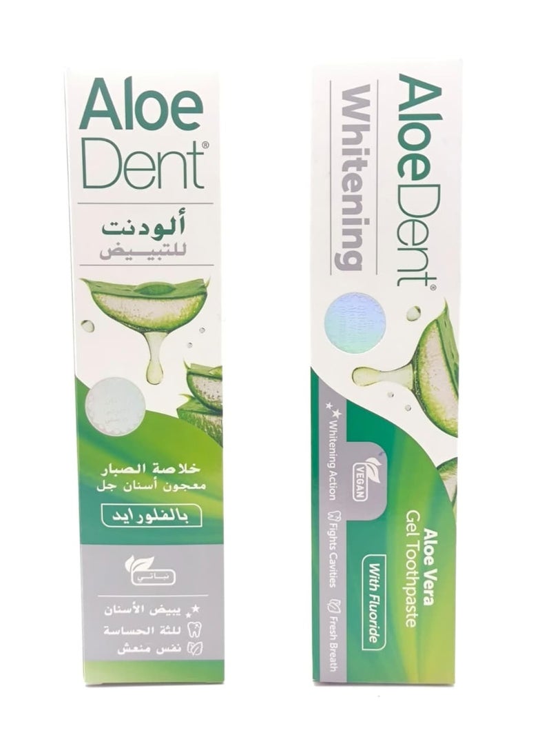 AloeDent Anti-Cavity Whitening Toothpaste with Fluoride 100 ml - Image 1