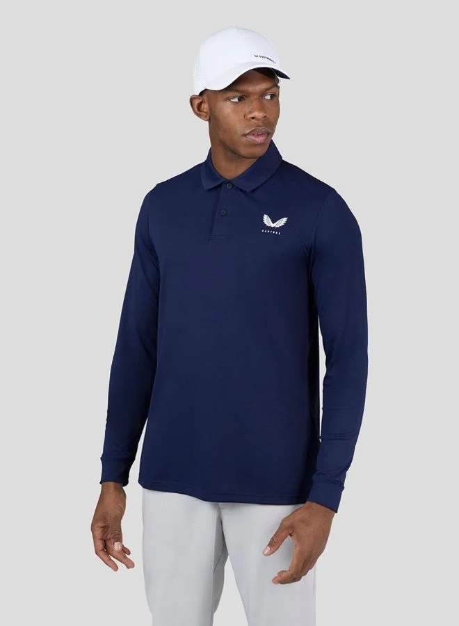 CASTORE Midnight Golf Navy Essential Long Sleeve Polo