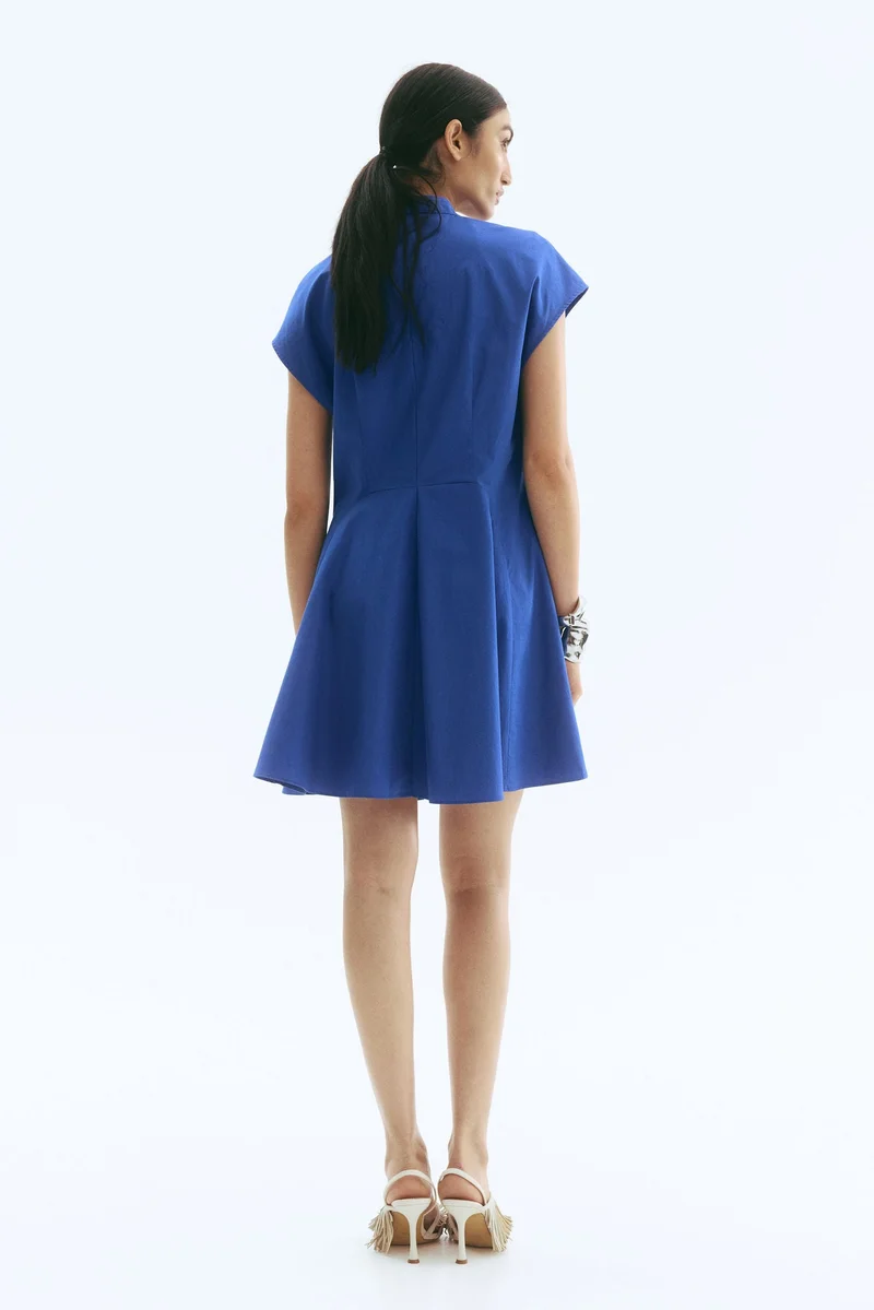 H&M Flared poplin dress