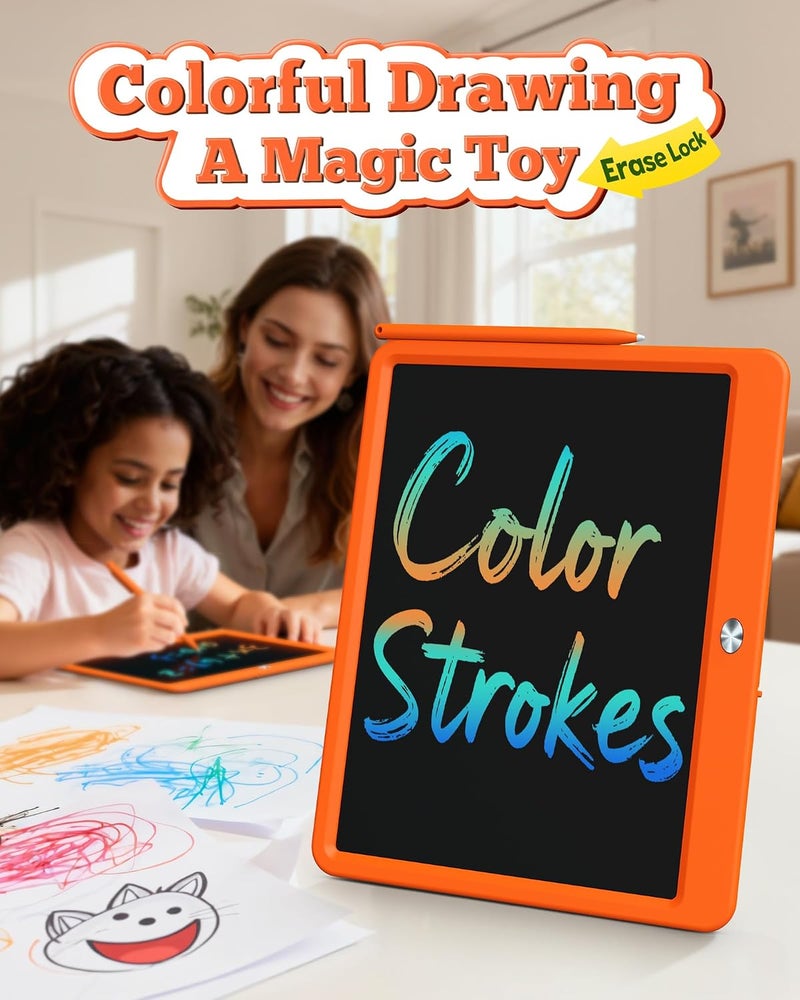 bravokids ألواح رسم مقاس 12 بوصة باللون البرتقالي - Image 5