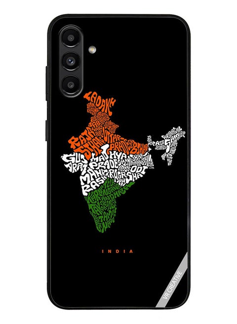 Protective Case Cover For Samsung Galaxy A13 5G India Map With All Indian States Name Design Multicolour