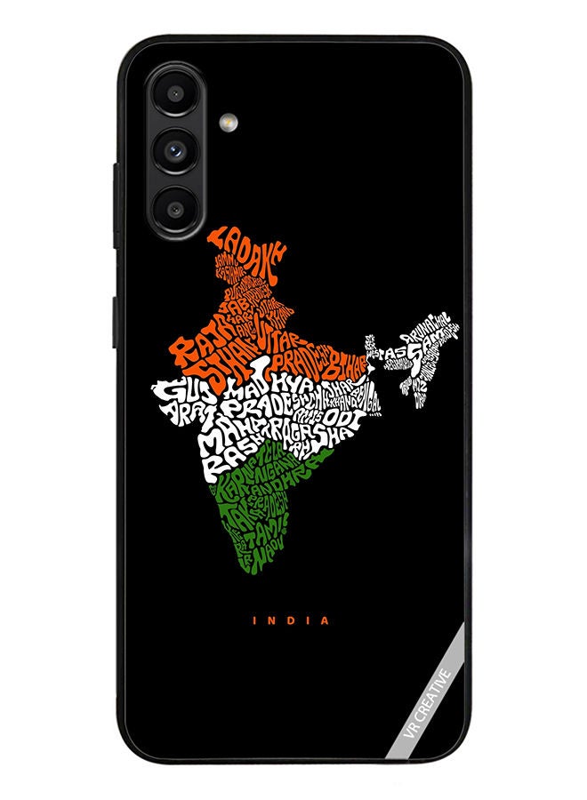 Protective Case Cover For Samsung Galaxy A13 5G India Map With All Indian States Name Design Multicolour