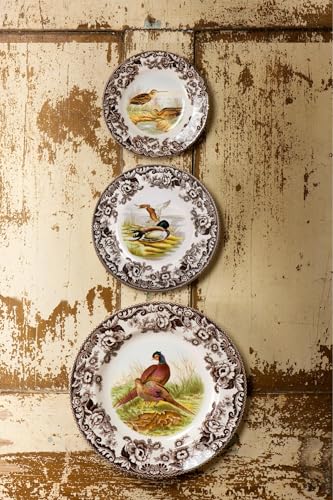 Spode Woodland Pheasant Dinner Plate - 10.5" British Game Bird Design with Traditional Floral Border, Fine Earthenware Tableware - Dishwasher, Microwave & Warm Oven Safe - Made in England - Image 4