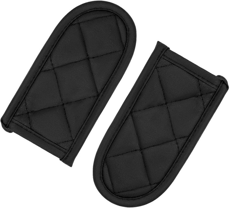 Evoio Cast Iron Skillet Handle Covers, Pan Pot Handle Covers Heat Resistant, Hot Handle Covers, Pan Pot Cast Iron Skillet Handle Holder Sleeves Mitt for Kitchen, BBQ and Baking Cookware (2-Pack Black) - Image 1
