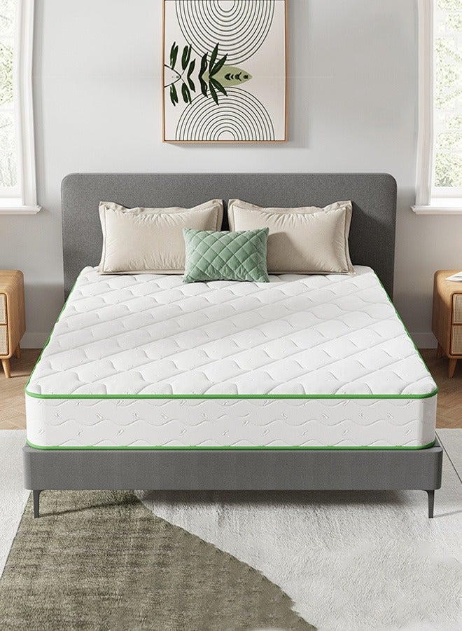 Generic Luxury Latex Mattress with Cooling Fabric (120x200x22cm) - High Density Foam for Hot Climate + Free Premium Feather Pillows  - Image 1