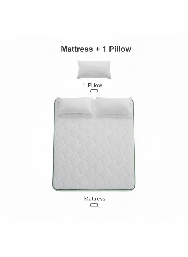 NajmaHome 120x200cm Extra Thick 22cm，High Resilience spring mattress, memory foam, breathable, pressure-relieving, medium firmness, designed to help alleviate back pain., Includes 1 Free Pillow - Image 2