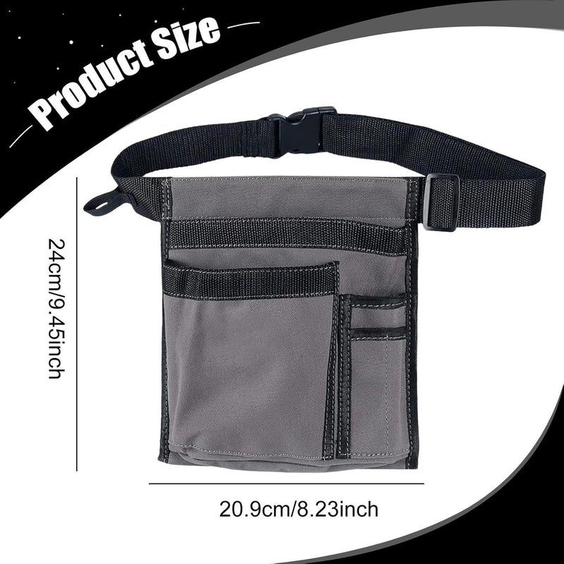 Tool Apron Belt Waist Utility Waists Pack Heavy Duty Gifts Waitress Accessories Bag Gray for Carpenters Farmers Gardeners - Image 4