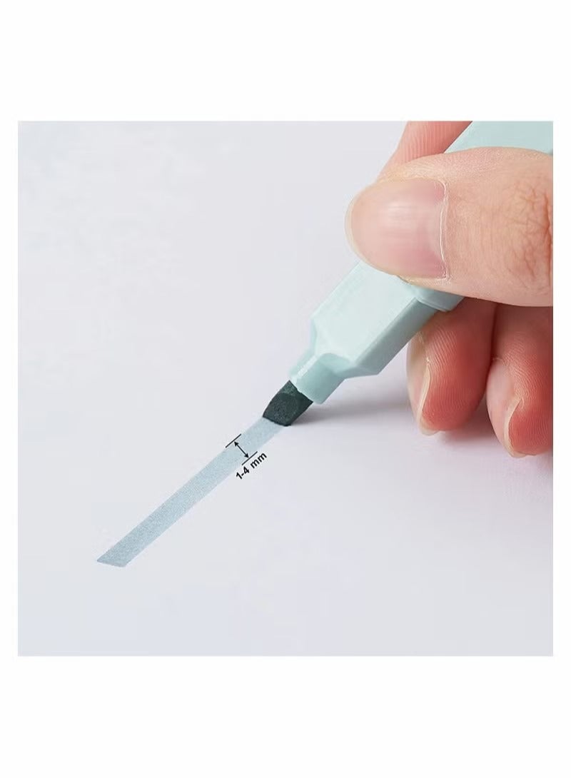 Highlighter Pens Pastel Colors Chisel Tip Marker Pen 6PC Assorted Gel Highlighters Set No Bleed Dry Fast Easy to Hold for Journal Bible Planner Notes School Office Supplies - Image 5