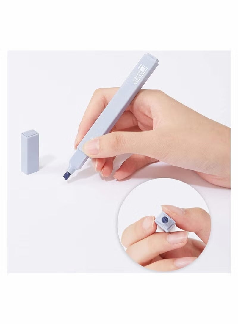 Highlighter Pens Pastel Colors Chisel Tip Marker Pen 6PC Assorted Gel Highlighters Set No Bleed Dry Fast Easy to Hold for Journal Bible Planner Notes School Office Supplies - Image 3