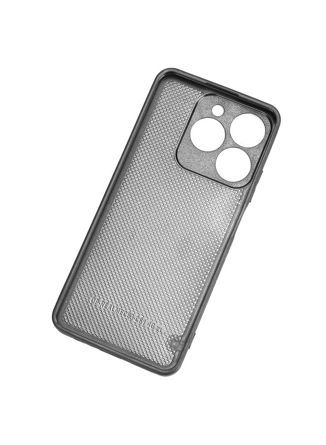 اس-توب جراب لهاتف Realme C63 / C61 4G / Narzo N63 جراب خلفي بخياطة بنمط بقرة - Image 4