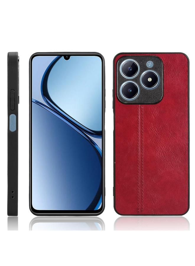 اس-توب جراب لهاتف Realme C63 / C61 4G / Narzo N63 جراب خلفي بخياطة بنمط بقرة - Image 1
