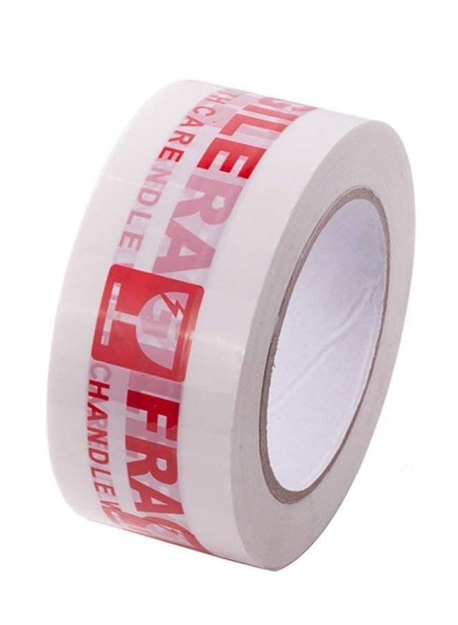 Rubik Fragile Tape 100 Meters Roll, 5cm Width, Strong Adhesive Red Fragile Handle with Care Warning Packing Tape for Shipping Packing Moving (3 Roll)  - Image 5