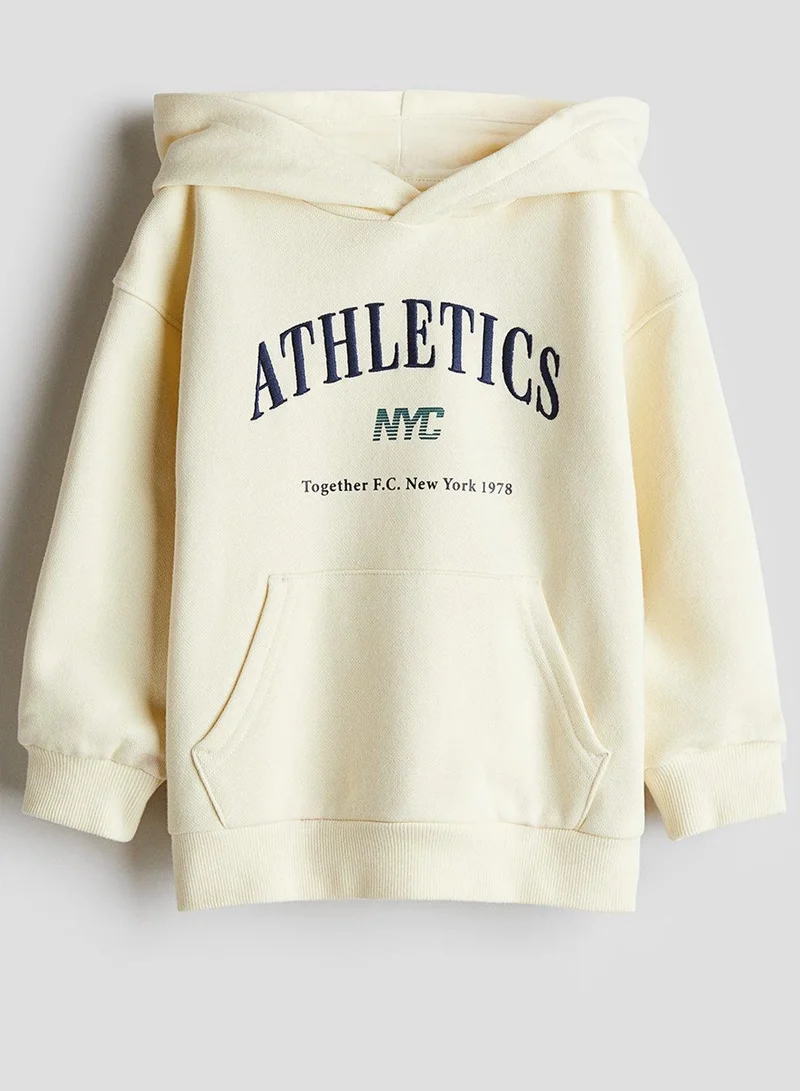 H&M Print-Detail Hoodie