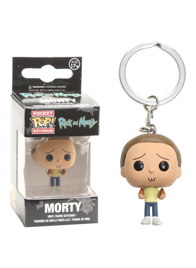 NIBEMINENT Pop! Morty Figure Toy Keychain Brown/Beige/Yellow - Image 3